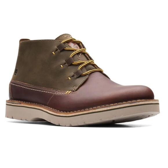 NEW (No Box Top)CLARKS Eastford Mid Olive Combination Men's US 12 - Picture 1 of 9